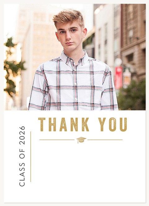 Academic Thanks Graduation Thank You Cards
