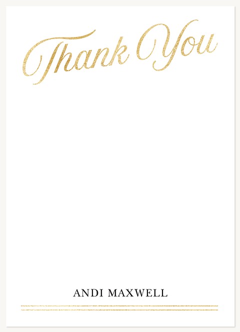 Glittered Thank You Thank You Cards 