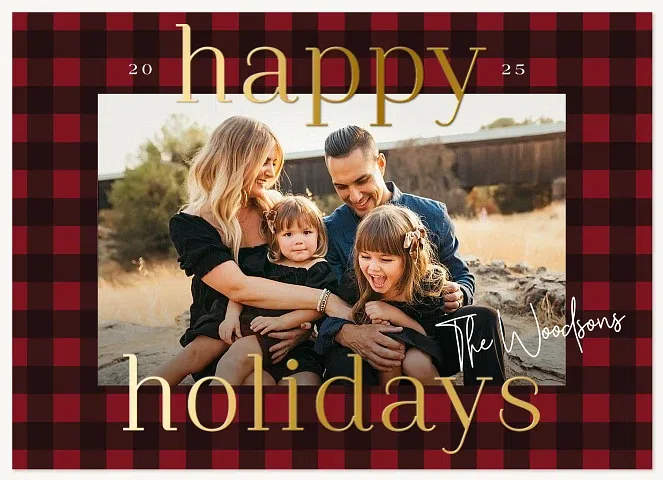 Traditional Tidings Personalized Holiday Cards