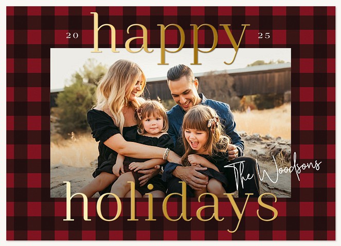 Traditional Tidings Personalized Holiday Cards