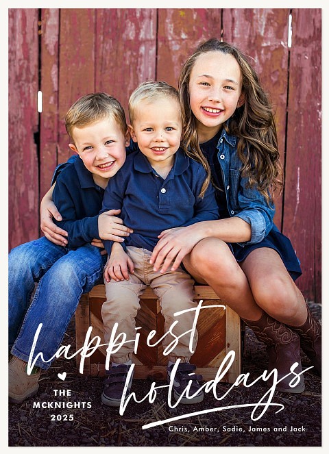 Happy Tidings Personalized Holiday Cards