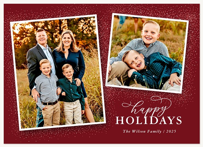 Holiday Sparkle Personalized Holiday Cards