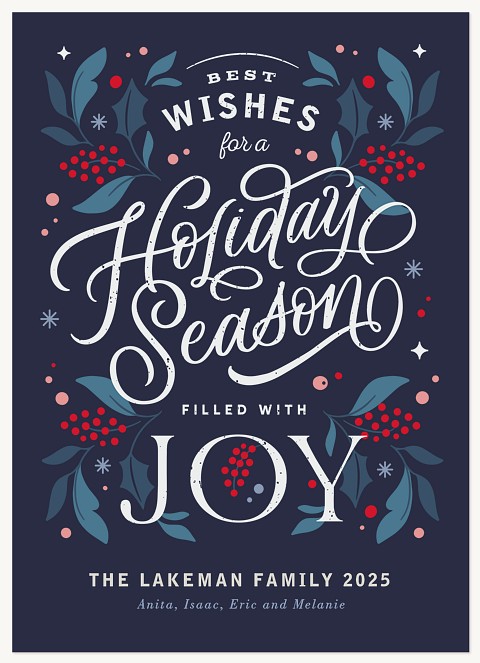 Joyful Season Personalized Holiday Cards