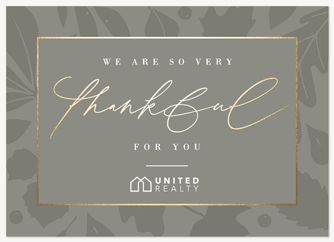 Season of Thanks Business Holiday Cards