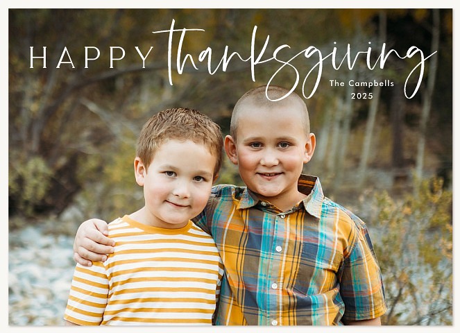 Happy Headline Thanksgiving Cards