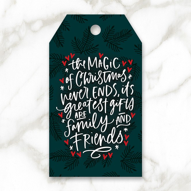 Christmas Magic Custom Gift Tags