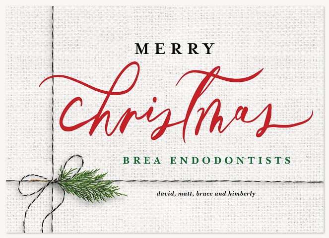 Christmas Twine Business Holiday Cards