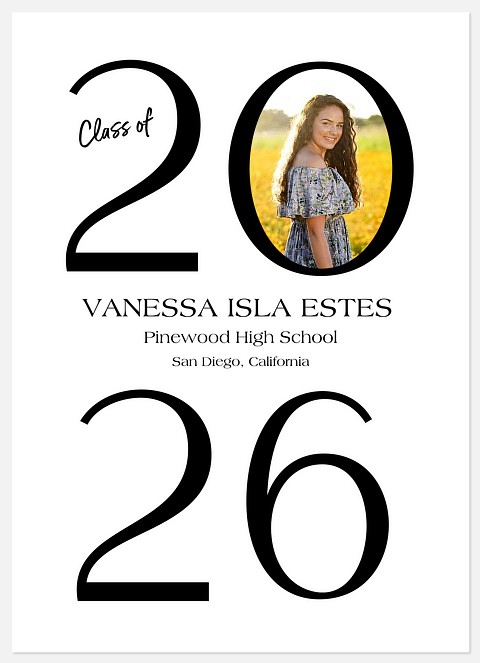 Minimalist Year Graduation Cards