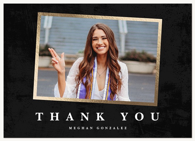 Shiny Photo Thank You Cards 