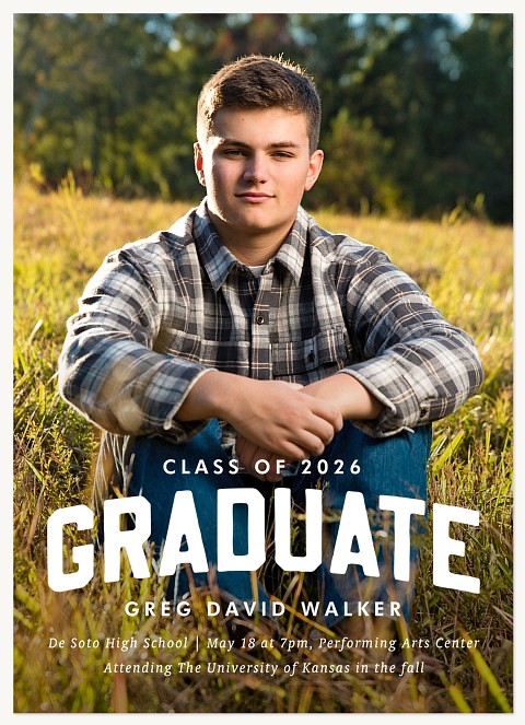 Varsity Arch Graduation Cards