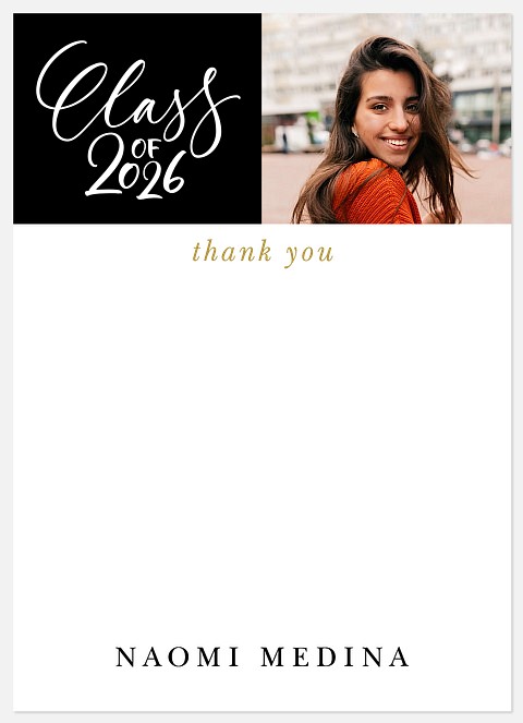 Class of Script Thank You Cards 