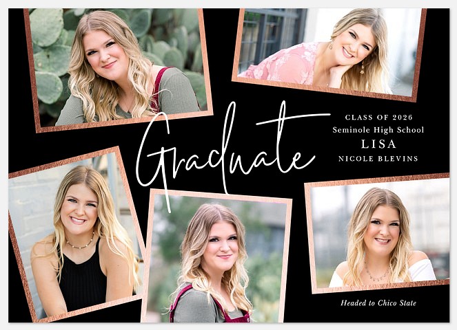 Whimsy Collage Graduation Cards