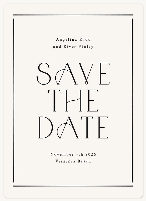 Simple & Chic Save the Date Magnets