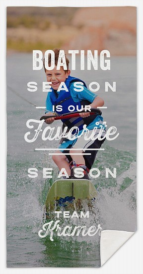Favorite Season Custom Beach Towels