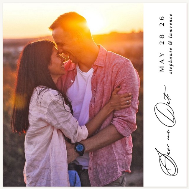 Stylish Elegance Save the Date Cards