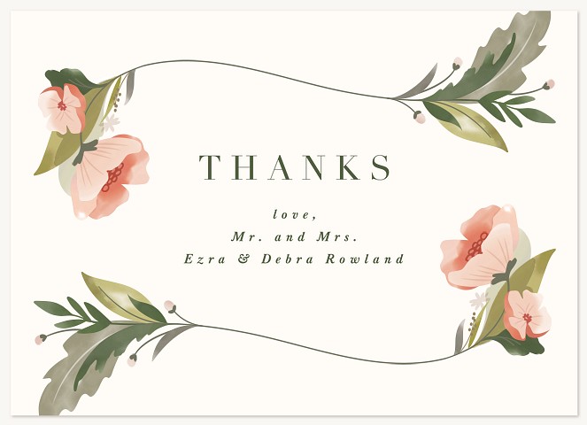 Blush Blooms Thank You Cards 