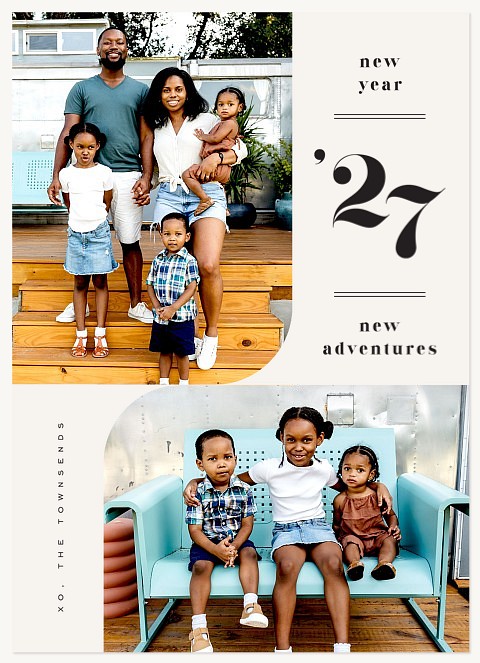 Modern Adventures Personalized Holiday Cards