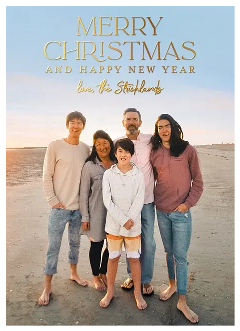 Signed Greetings Personalized Holiday Cards