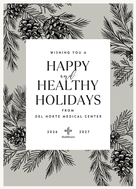 Pine Toile Business Holiday Cards