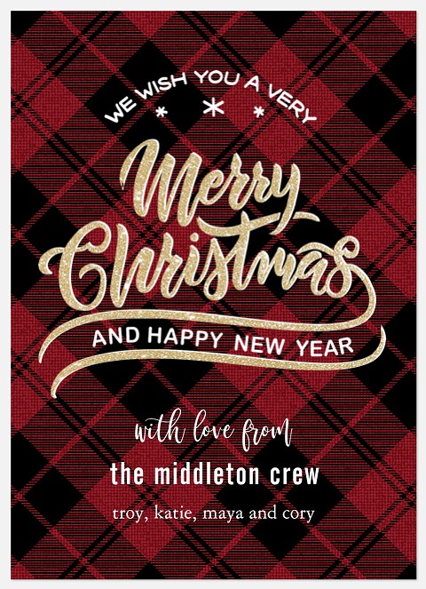 Joyful Greeting Holiday Photo Cards