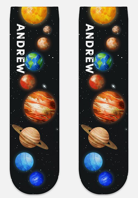 Solar System Custom Socks