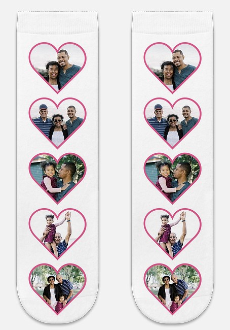 Hearts Galore Custom Socks