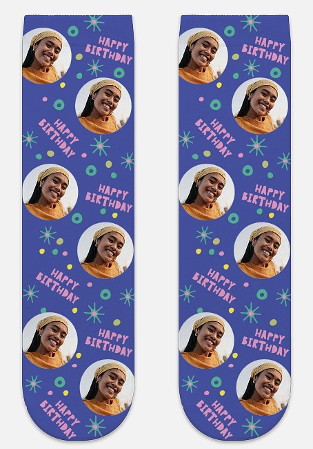 Birthday Confetti Custom Socks