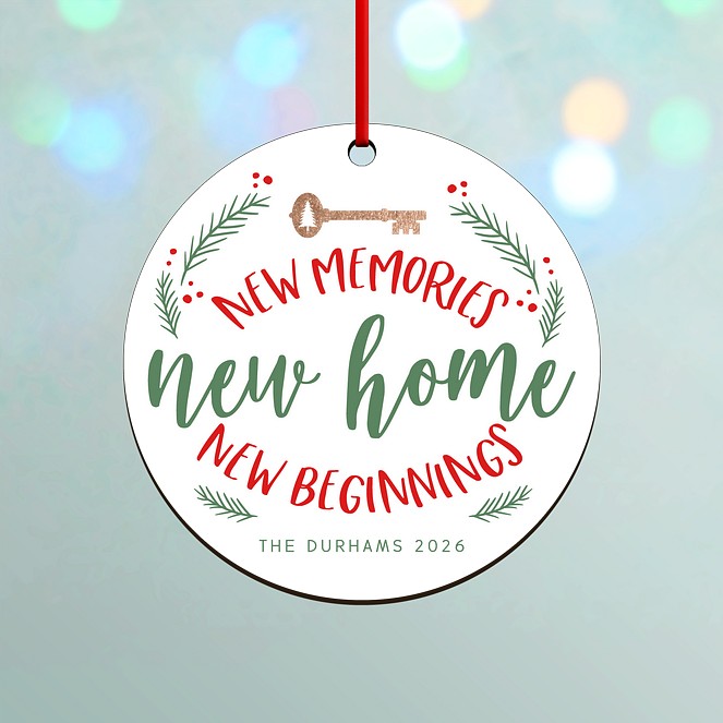 Our New Home Custom Ornaments