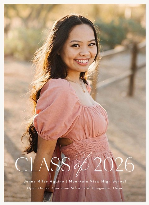 Simple Statement Graduation Cards