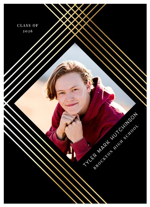 Luxe Strokes Graduation Cards