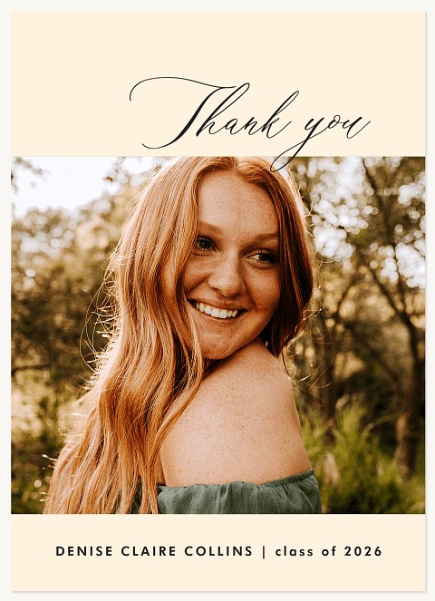 Whimsy Script Thank You Cards 