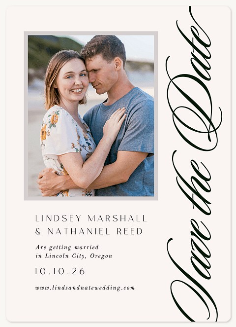 Sweet Script Save the Date Magnets