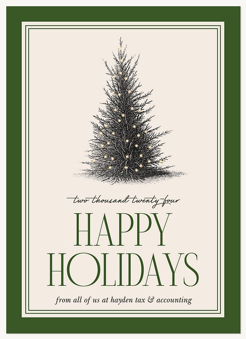 Inked Tree Business Holiday Cards