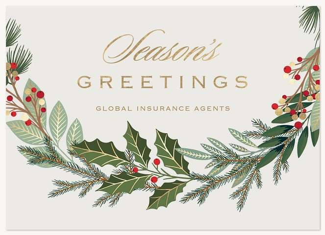 Gilded Berries Business Holiday Cards