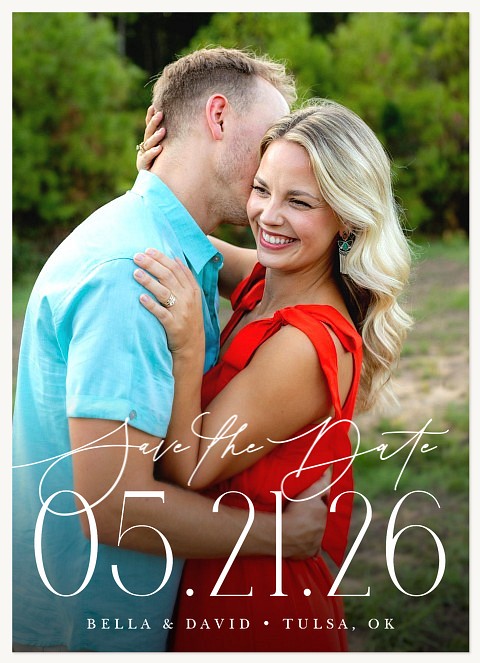 Big Date Save the Date Cards