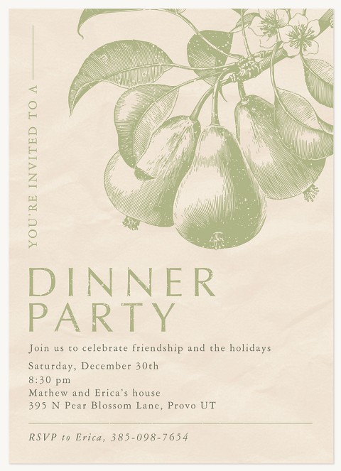 Classy Dinner Dinner & Cocktail Party Invitations