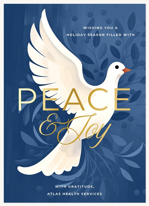 Joyful Dove Business Holiday Cards