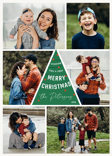 Around The Tree Personalized Holiday Cards
