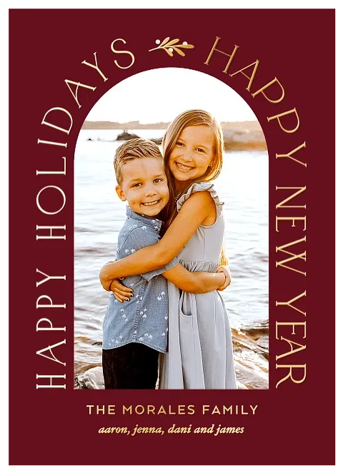 Arch & Sprig Personalized Holiday Cards