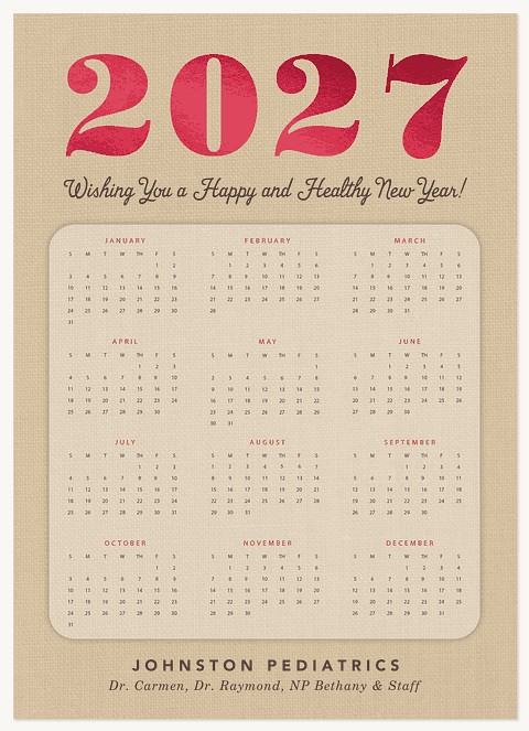 Shimmering Year Business Holiday Cards