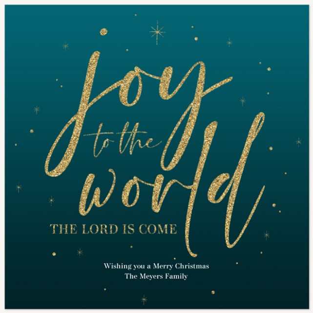 Genuine Joy Personalized Holiday Cards