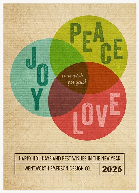 Merry Diagram Business Holiday Cards