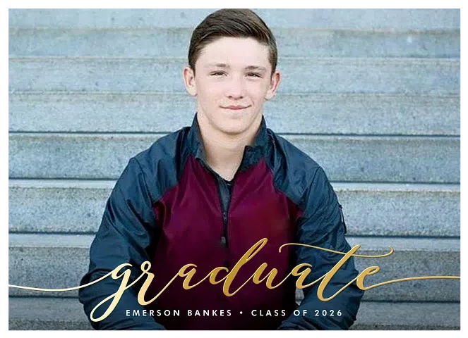 Honored Script Graduation Announcements
