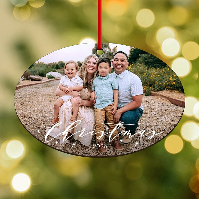 Gleaming Christmas Personalized Ornaments