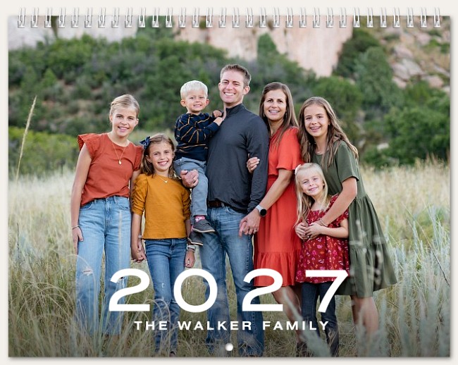Modern Year Calendar Personalized Photo Calendars