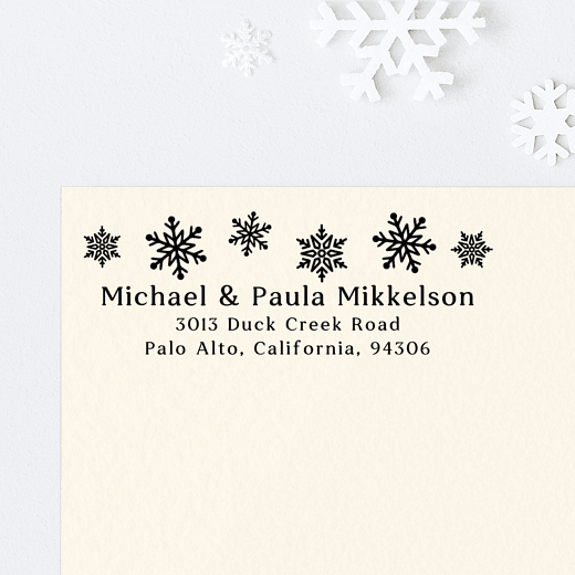 Falling Snow | Custom Rubber Stamps