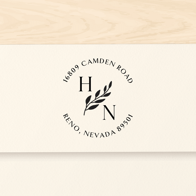 Center Branch Monograms | Custom Rubber Stamps