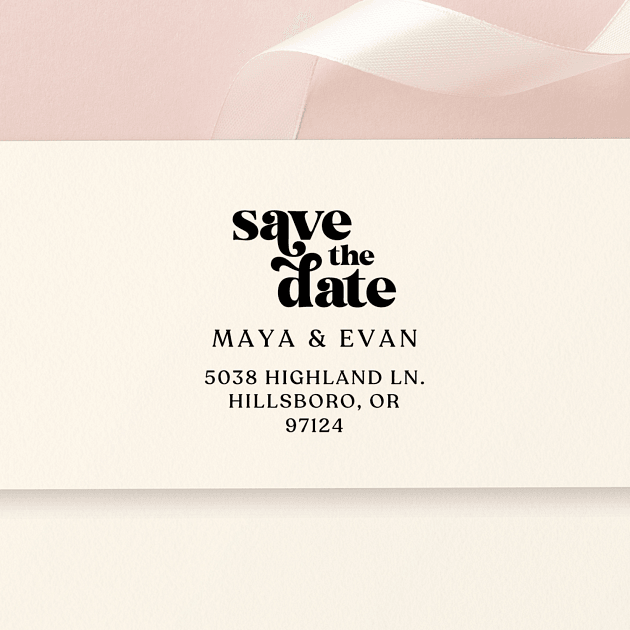 Save The Date | Custom Rubber Stamps