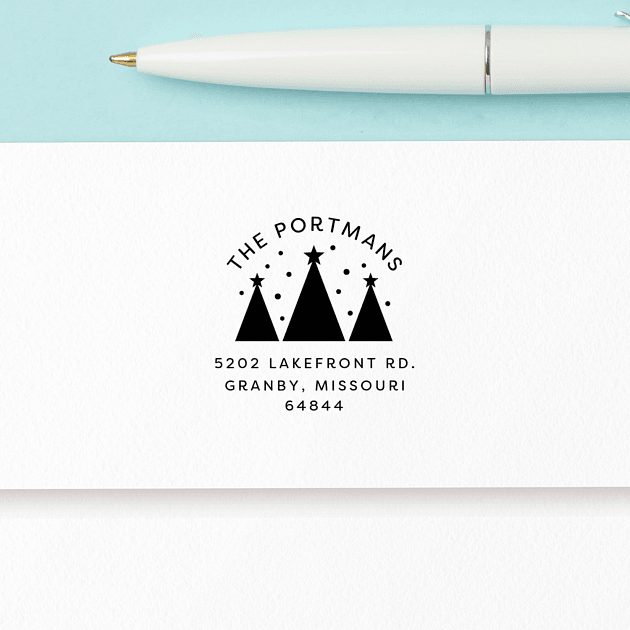 Trio of Trees | Custom Rubber Stamps
