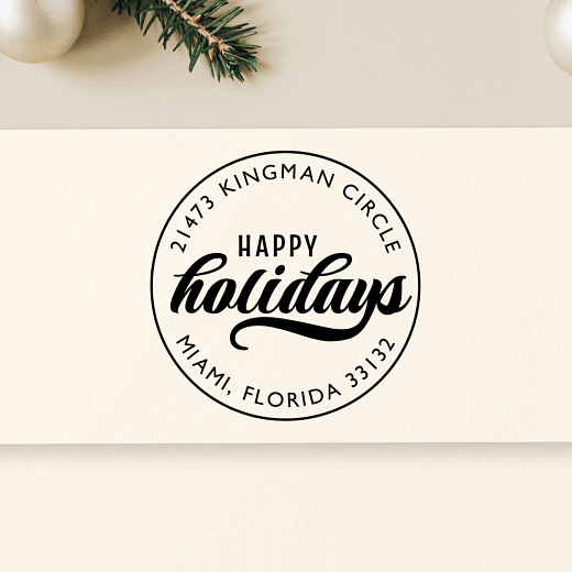 Retro Holidays | Custom Rubber Stamps